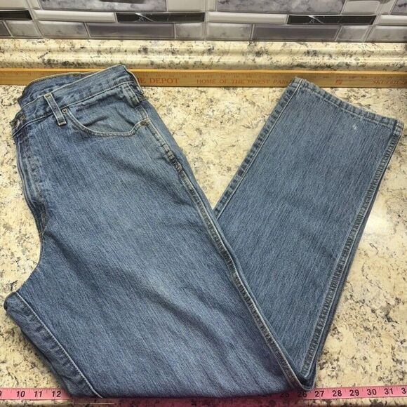 Cinch Jeans Mens 36x36 Original Fit Distressed MB90530 002 Western Green Label - Picture 9 of 12